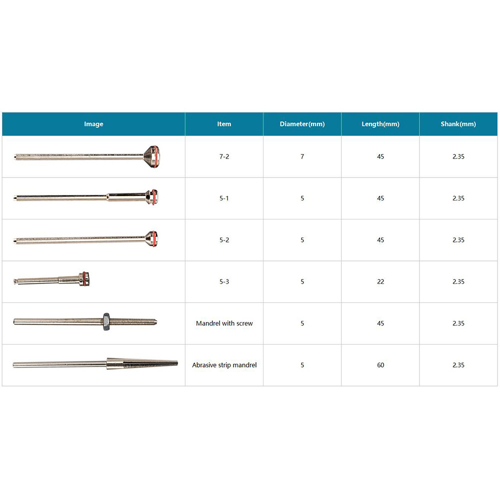 Dental Screw Mandrel Shank Cut-off Wheel Holder for Rotary Tool