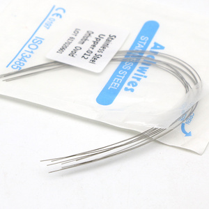 Dental Orthodontic Archwires Round / Rectangle Stainless Steel Arch Wire For Braces