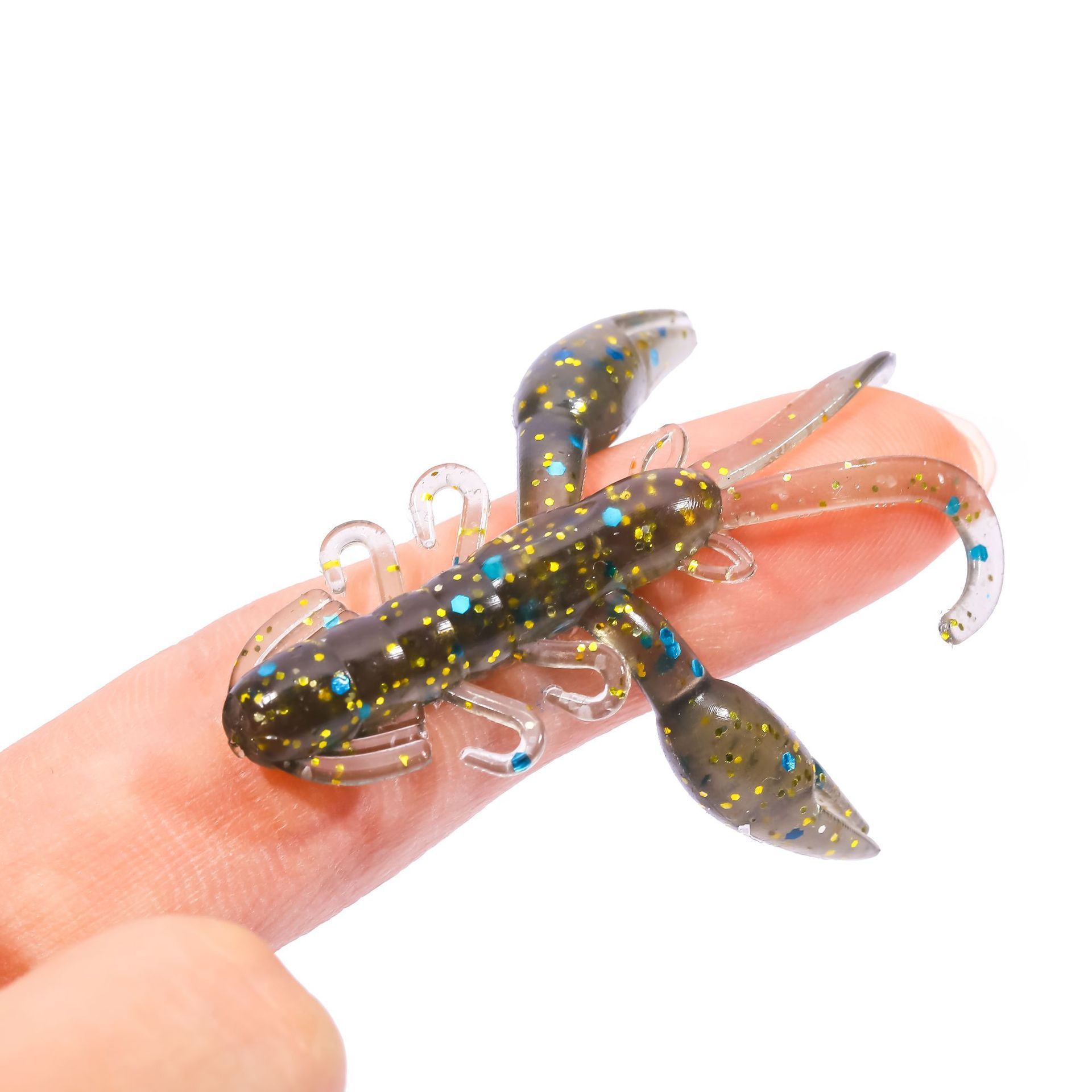 5.1cm 2.1g Floating Swing Shrimp Ned Drop Shot Tpr Wobblers crayfish Trout Lure Crawfish Soft Fishing Swim Bait Lure For Bass