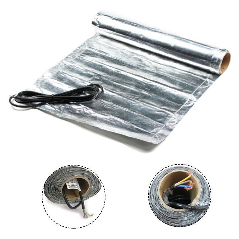 Electric heated floor mat indoor aluminum foil wooden floor heating mat