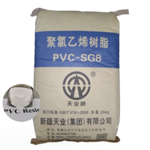 Virgin Plastic Powder PVC SG5/SG3/SG8 Virgin Material White Color Plastic Sheet Drum Strech Film PVC Resin Raw material