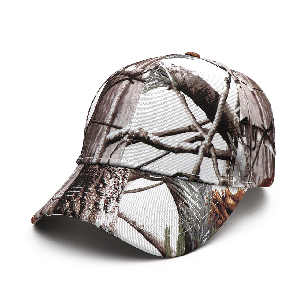 New Arrival 2023 Real tree Camouflage  6 Panel Baseball Cap Tactical Baseball Cap Simulation color printed sun hat