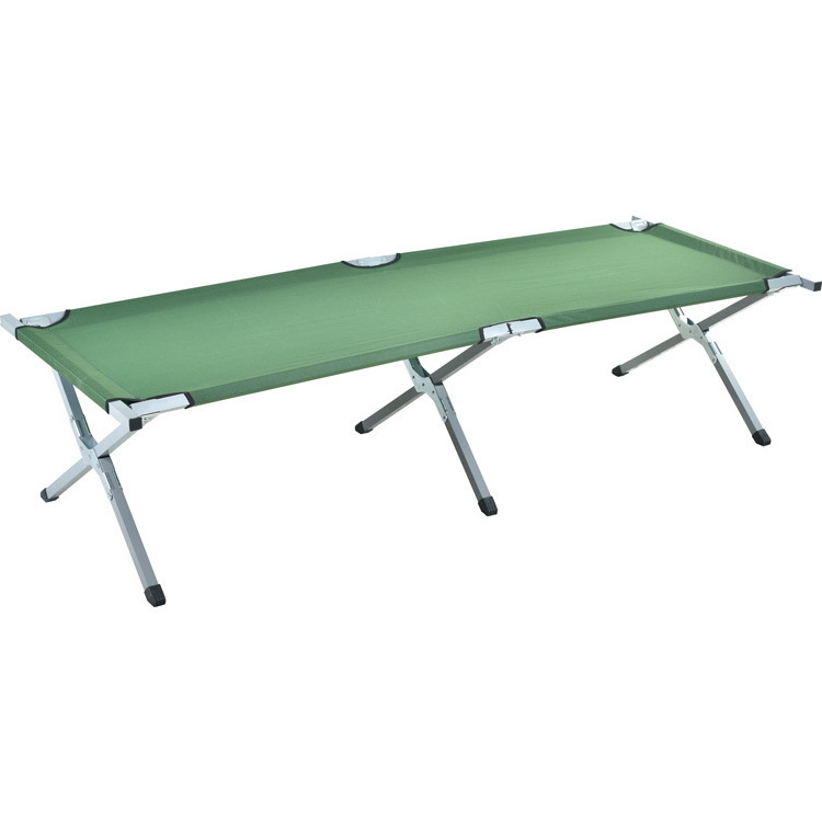 Aluminum alloy outdoor folding camping bed marching bed tactical outdoor folding lightweight ultra-light ultra-wide folding bed