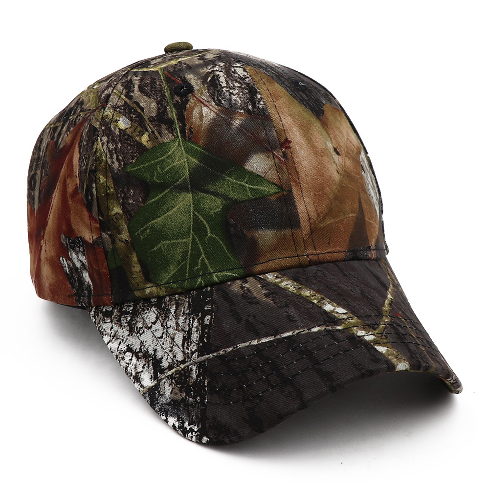 New Arrival 2023 Real tree Camouflage  6 Panel Baseball Cap Tactical Baseball Cap Simulation color printed sun hat