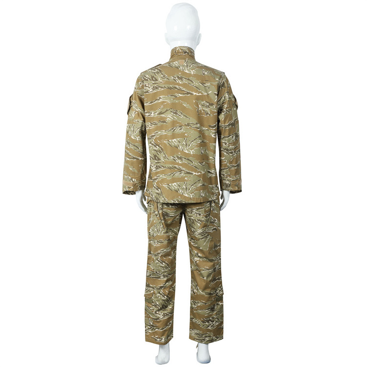 Outdoor ACU Camouflage  Uniforms Camo Tiger Stripe Clothing Security Combat Coat Clothes Dress Uniform