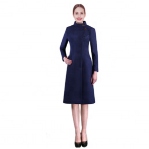 Airline Uniform For Women Air Pilot Stewardess Hostess Cabin Crew Flight Attendant Airlines Uniforms Luxury Dark Blue Coat