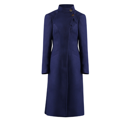 Airline Uniform For Women Air Pilot Stewardess Hostess Cabin Crew Flight Attendant Airlines Uniforms Luxury Dark Blue Coat