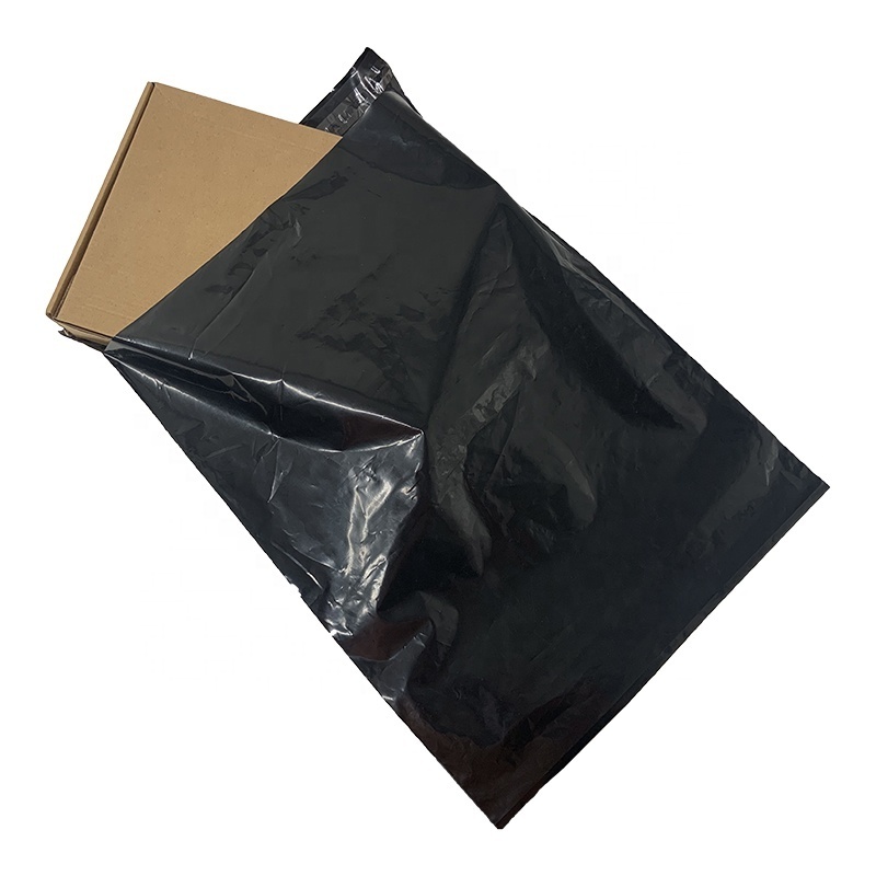 custom logo printing black courier bag clothes shipping packaging envelope poly mailer mailing polymailer bags