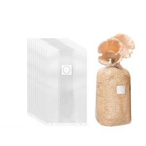 Durable Autoclavable Polypropylene Mushroom Grow Bags with Micron Filter Shiitake Mushroom Spawn Bags