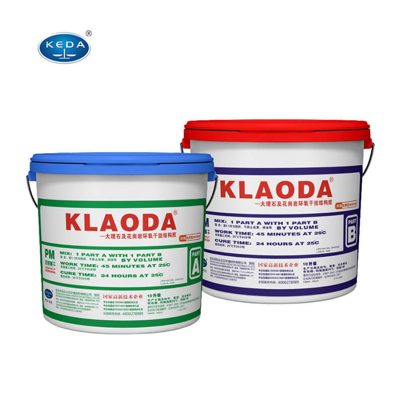 KEDA Factory Bulk Heat Resistant 1L 5L 10L Two Part Epoxy Resin Adhesive Glue For Tiles Construction