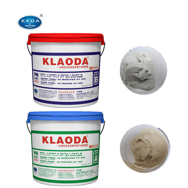 KEDA Factory Bulk Heat Resistant 1L 5L 10L Two Part Epoxy Resin Adhesive Glue For Tiles Construction