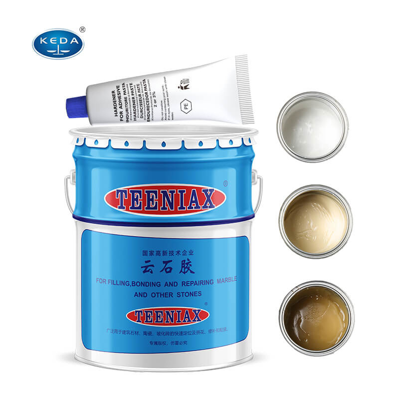 KEDA Teeniax High Strength Concrete Bonding 1L 4L 19L Best Polyester Resin Marble Adhesive Stone Glue For Construction