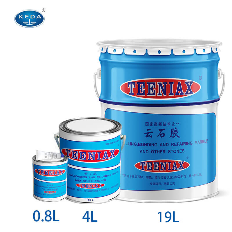 KEDA Teeniax High Strength Concrete Bonding 1L 4L 19L Best Polyester Resin Marble Adhesive Stone Glue For Construction