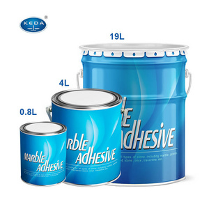 KEDA Wholesales Unsaturated Transparent resin 0.8L 4L 19L Polyester Adhesive Glue For Marble Stone Countertops Building