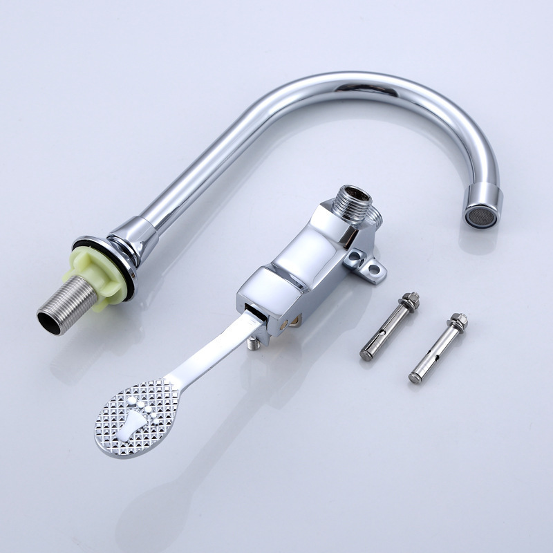 2020 new design stainless steel foot operated faucet