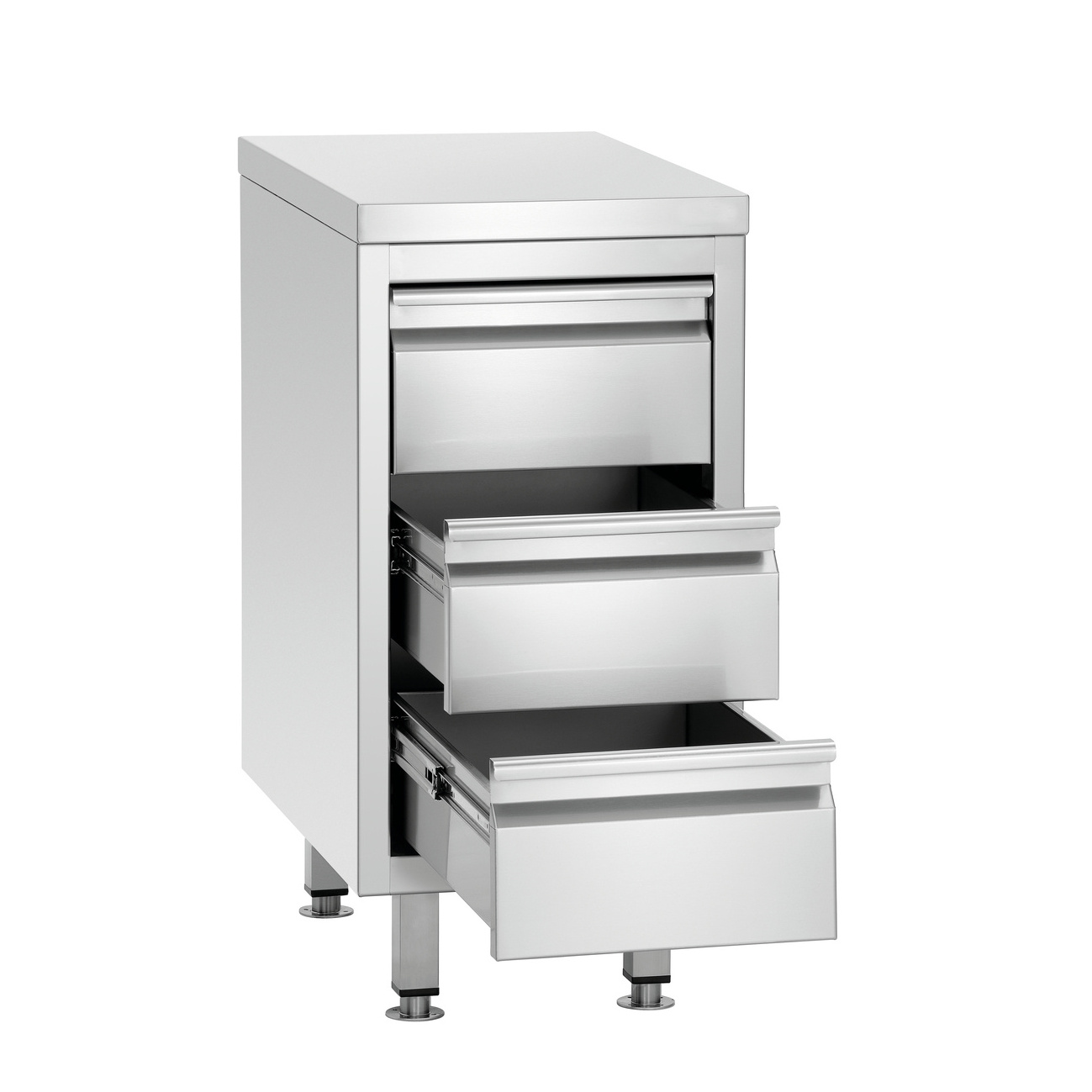 New Design Stainless steel kitchen cupboard drawers for restaurant