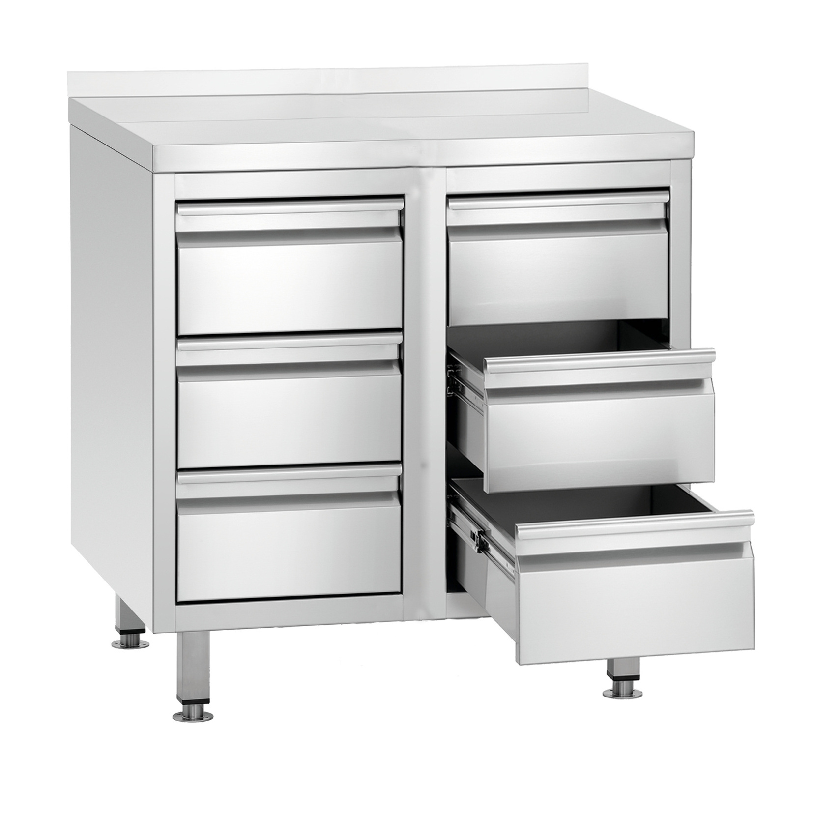 New Design Stainless steel kitchen cupboard drawers for restaurant