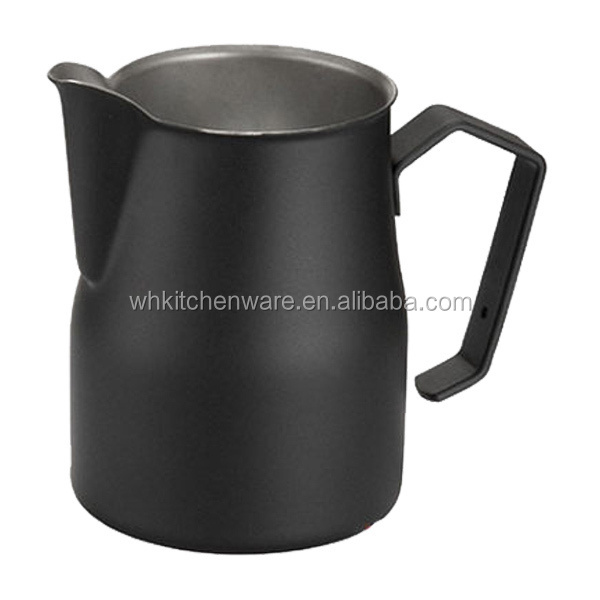 350/600/1000ML 18/8 non stick coating stainless steel milk jug