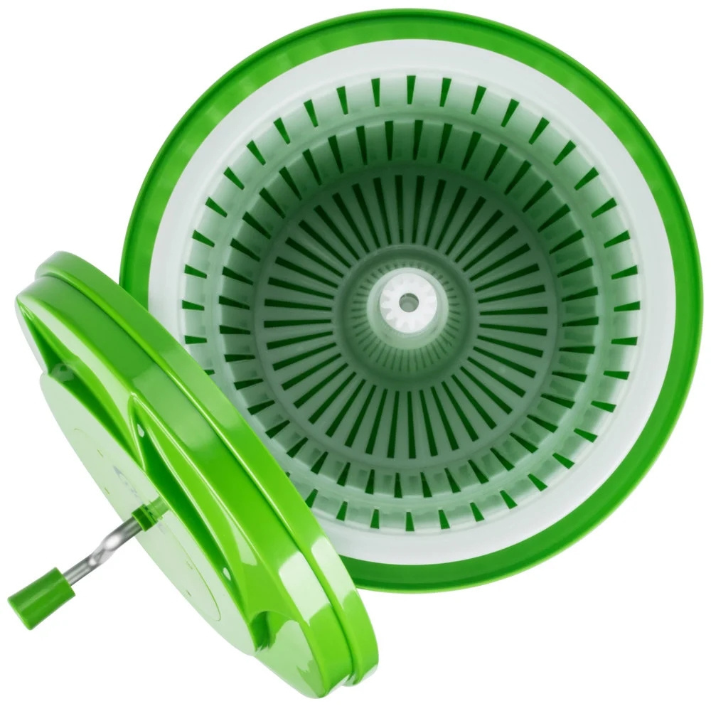 12L/2.64Gallons Salad Spinner / Dryer in Green/Red Color