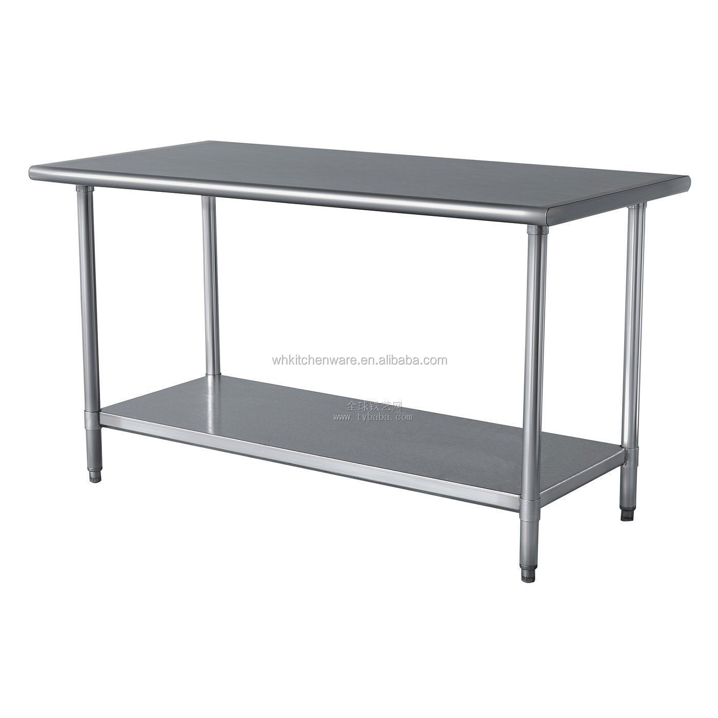 restaurant stainless steel folding work table for kitchen