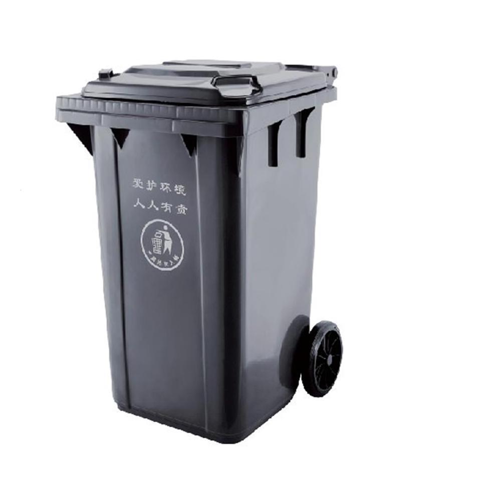 bign size plastic dust bin 240l, plastic garbage trolley