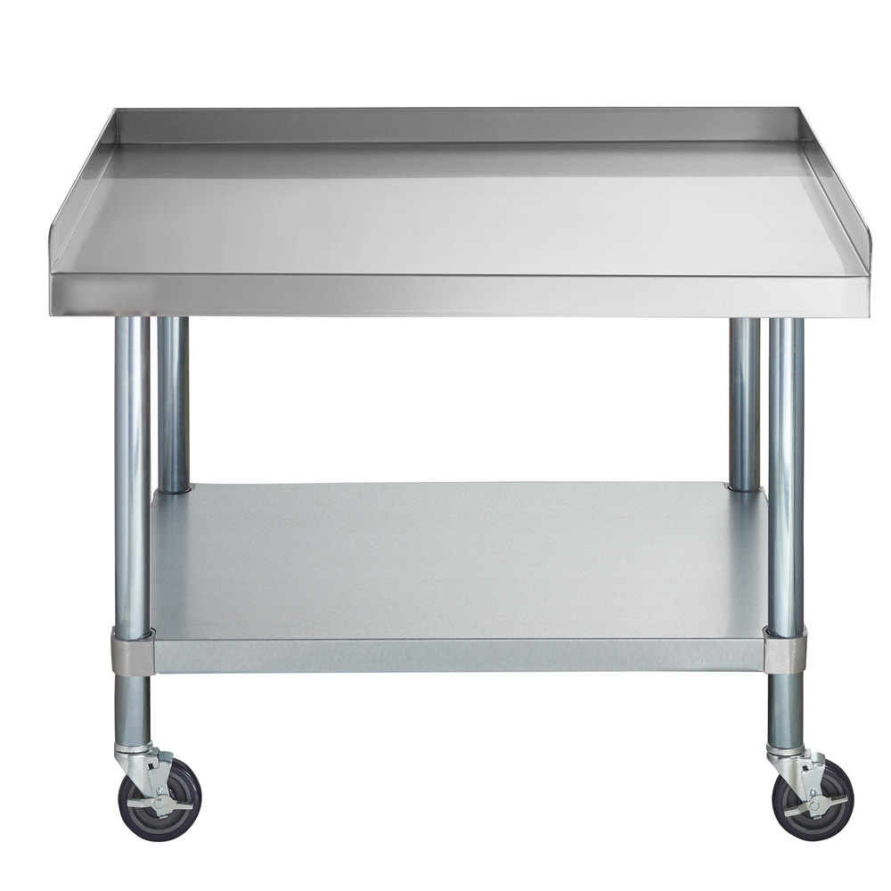 Stainless Steel work table with wheel and undershelf