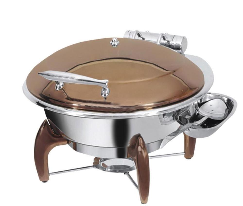 Deluxe counter with induction cooker & chafer buffet food holder