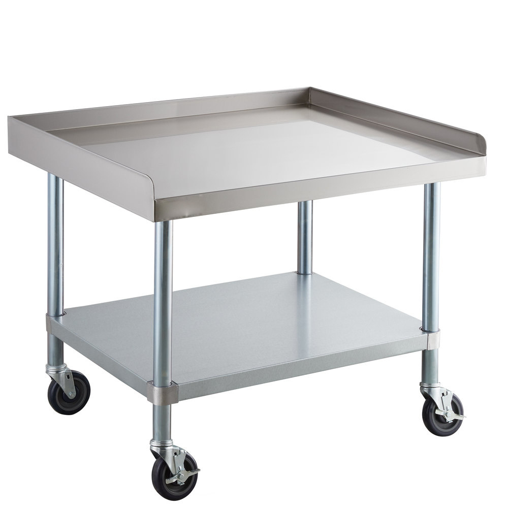 Stainless Steel work table with wheel and undershelf