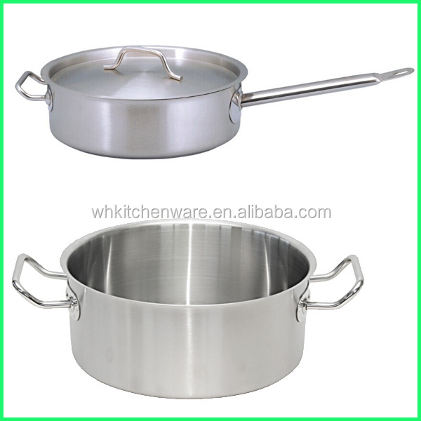 NSF Listing Large Capacity Heavy Duty Stainless Steel 100 liter cooking pots for restaurant