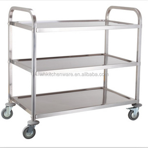 High quality Catering Equipment 3 Tier stainless steel Trolley