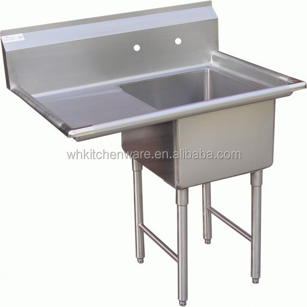 Wholesales kitchen fridge table modern style stainless steel table with sink