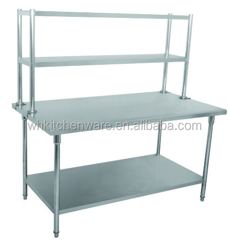 restaurant stainless steel folding work table for kitchen