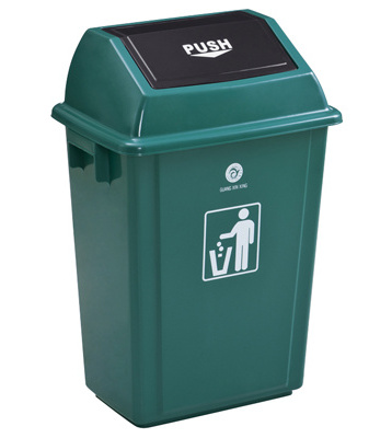 Janitorial equipment plastic dust can trash bin 240L garbage bin with wheel