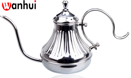 Hot Sale Black  Stainless Steel Gooseneck Manual Arabic Pour Over Coffee Kettle Pot For Drip Coffee