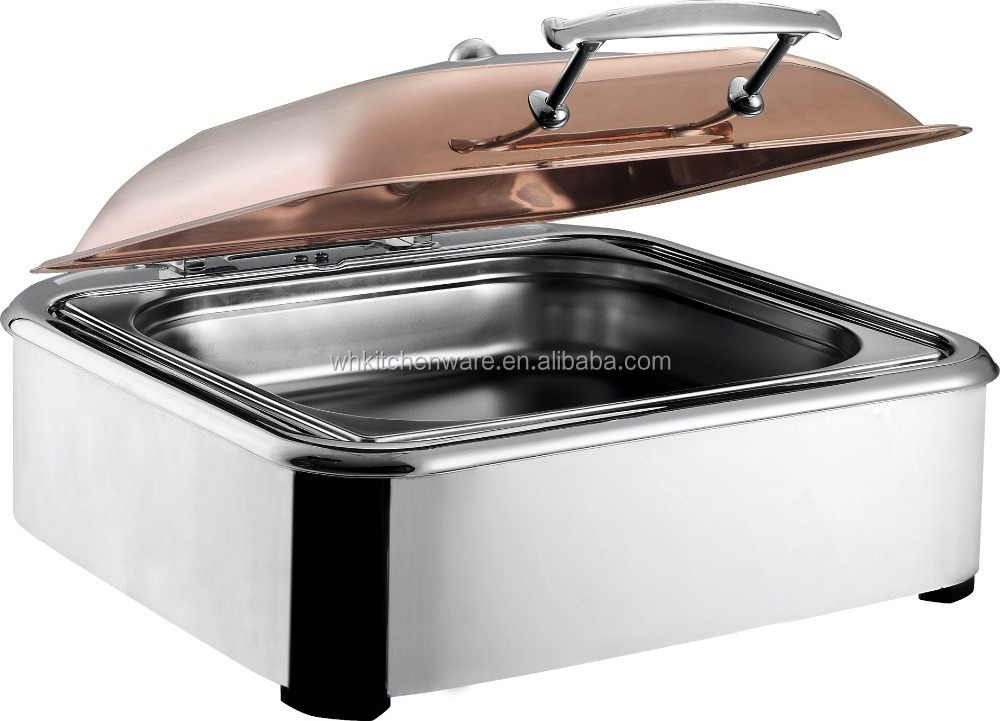 Deluxe brass & copper chafing dish