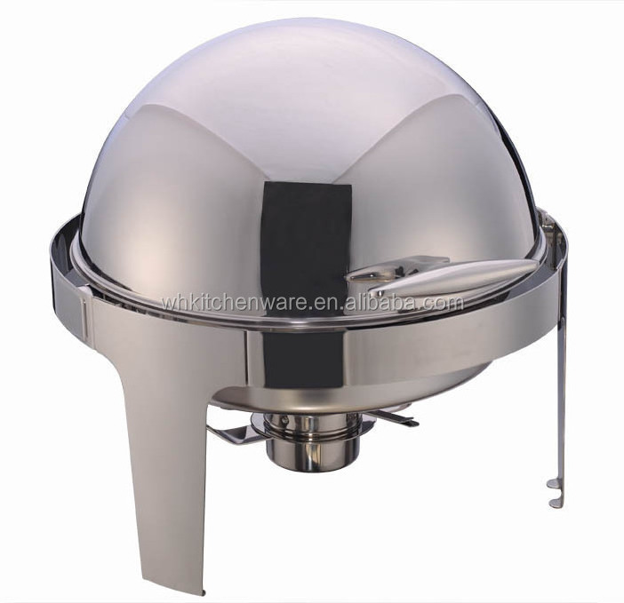 Hotel Exqusisive Buffet Equipment / Oval Roll Top Chafing Dish