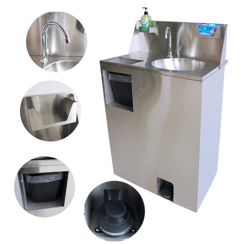 2020 new design self contained Pedestal Sinks with foot pump