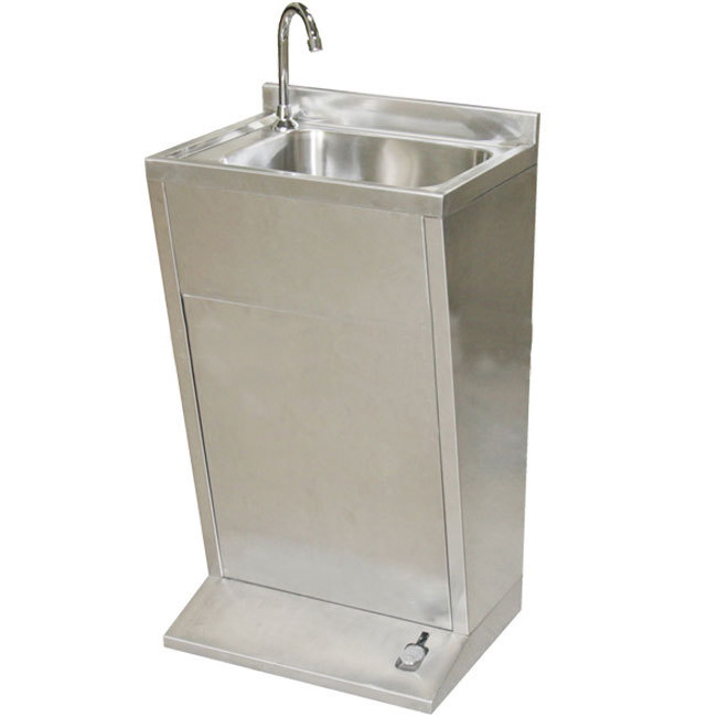 Modern Design Commercial Hand Free Knee Operated Sink Stainless Steel Sink Washing Basin For Restaurant