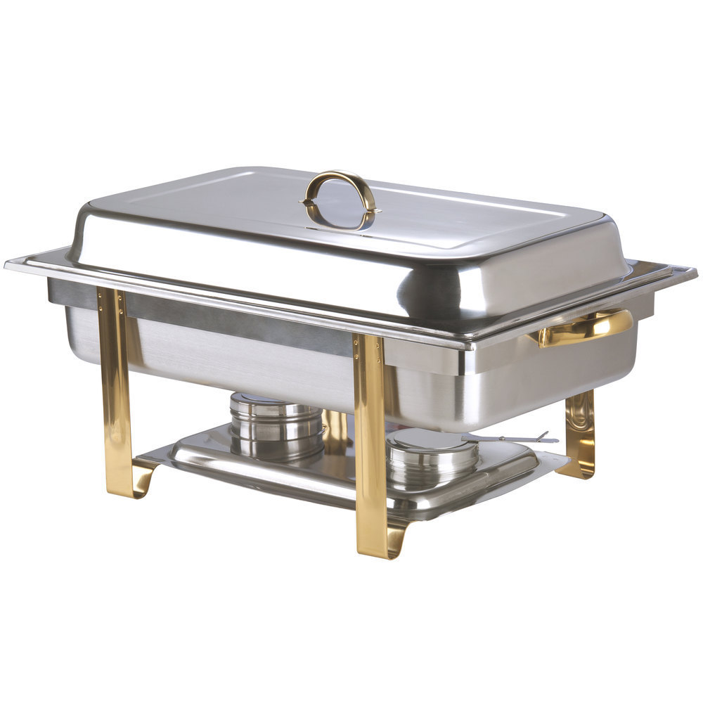 Good quality stainless steel gold chafing dish for hotel