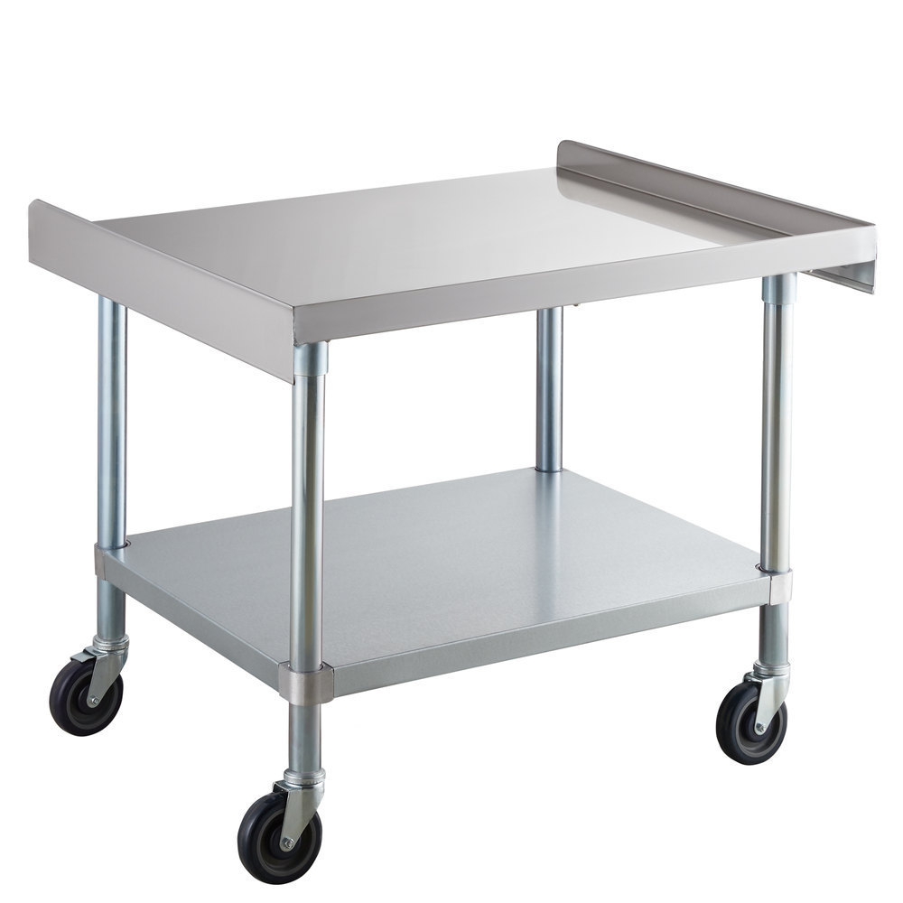 Stainless Steel work table with wheel and undershelf