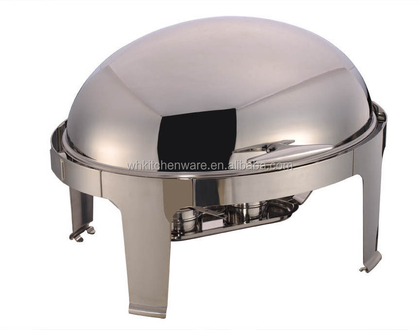 Hotel Exqusisive Buffet Equipment / Oval Roll Top Chafing Dish