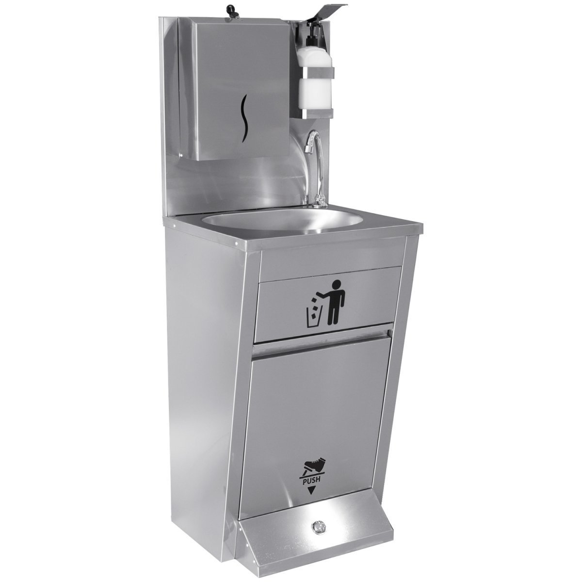 Modern Design Commercial Hand Free Knee Operated Sink Stainless Steel Sink Washing Basin For Restaurant