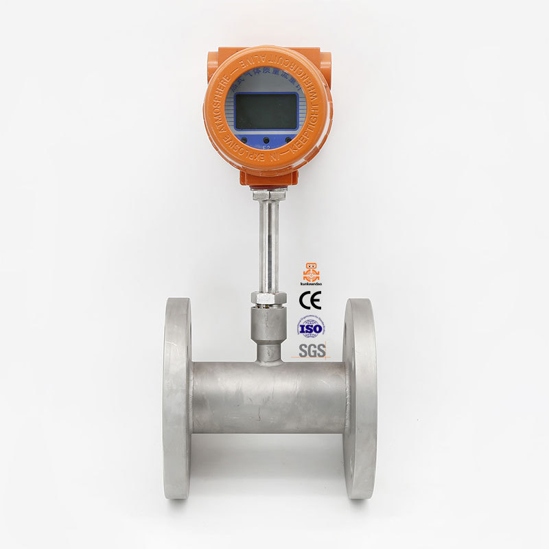 OEM digital remote new flow meter insertion air oxygen compressed air stainless pcb thread micro thermal mass gas flow meter