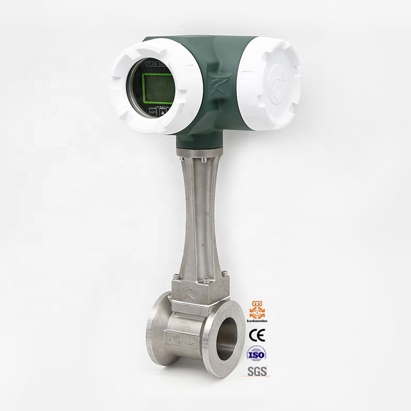 High precision seismic good 4-20mA water flow meter RS485 vortex flowmeter