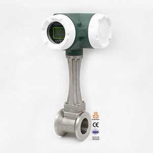 High precision seismic good 4-20mA water flow meter RS485 vortex flowmeter