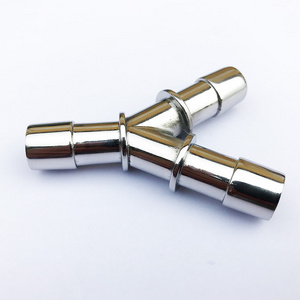 Stainless Steel 316L 3/8'' Hose Barb Y Pipe Fitting Connector 3 Way Union Interaction Water Fuel Air Liquid Spilt Tube Splicer