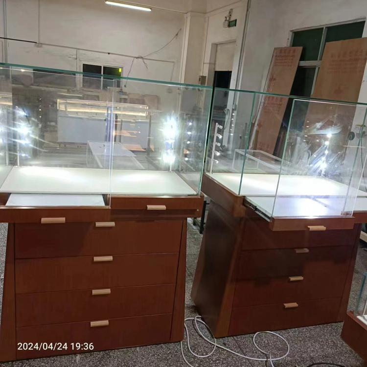 Retail Store Watch Shop Display Furniture Counter Glass Wrist Watch Showcases Display Cabinet