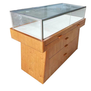 Retail Store Watch Shop Display Furniture Counter Glass Wrist Watch Showcases Display Cabinet