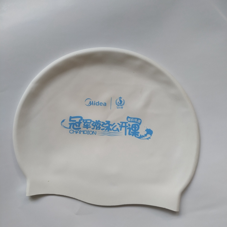 Promotional various durable using printed swim capsilicone fabric swimming cap recycled