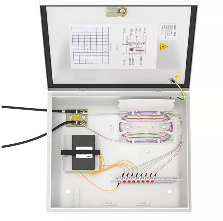 Pre-Connectorized FTTH Optical Terminal Box 2-288 Core Fiber Distribution LC Connector PLC Splitter Wifi Compatible Fiber Optic